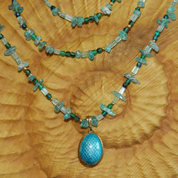 Apatite & Egg Necklace