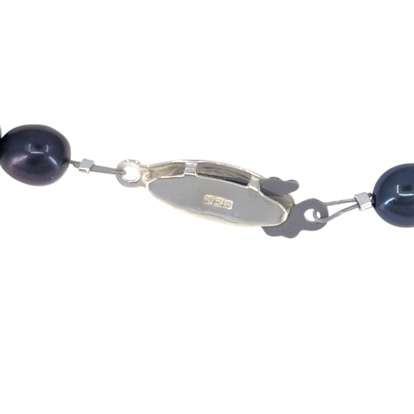 SS Raindrop Pendant Peacock Pearl Necklace