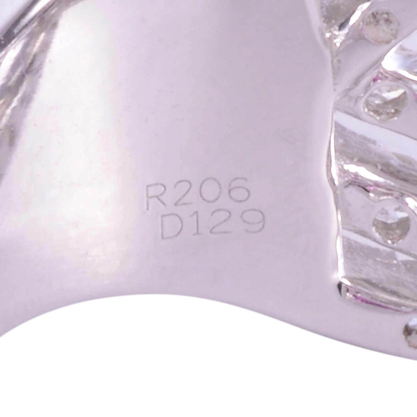 Ruby & Diamond 18KW Wide Ring