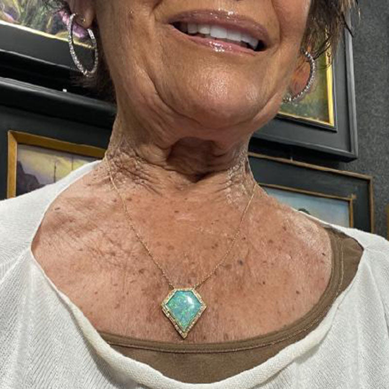 Paul Peterson Lightning Ridge Opal Necklace