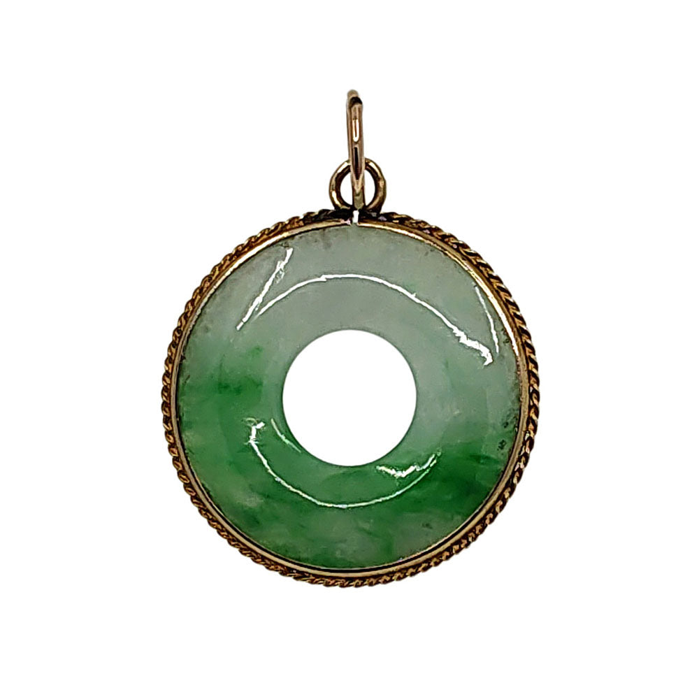 14K Jade Pi Pendant