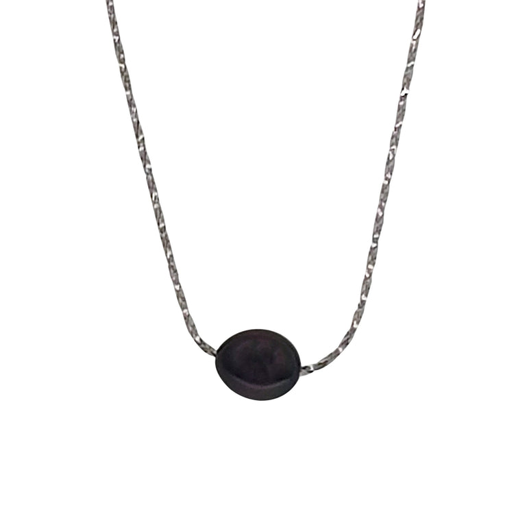 14K Carved Jade Pendant Necklace