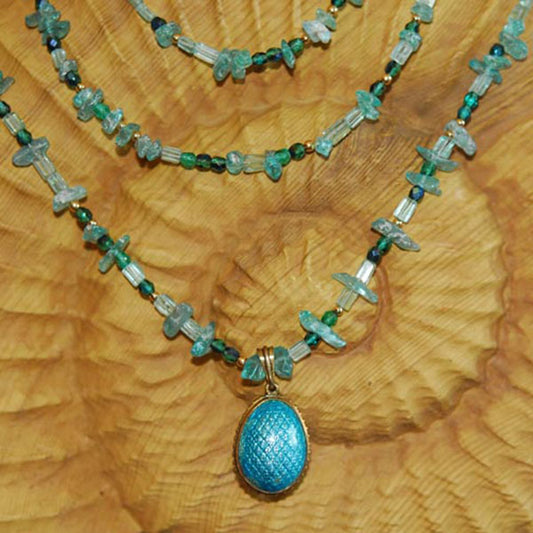 Apatite & Egg Necklace