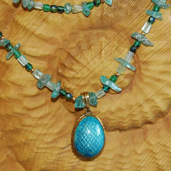 Apatite & Egg Necklace