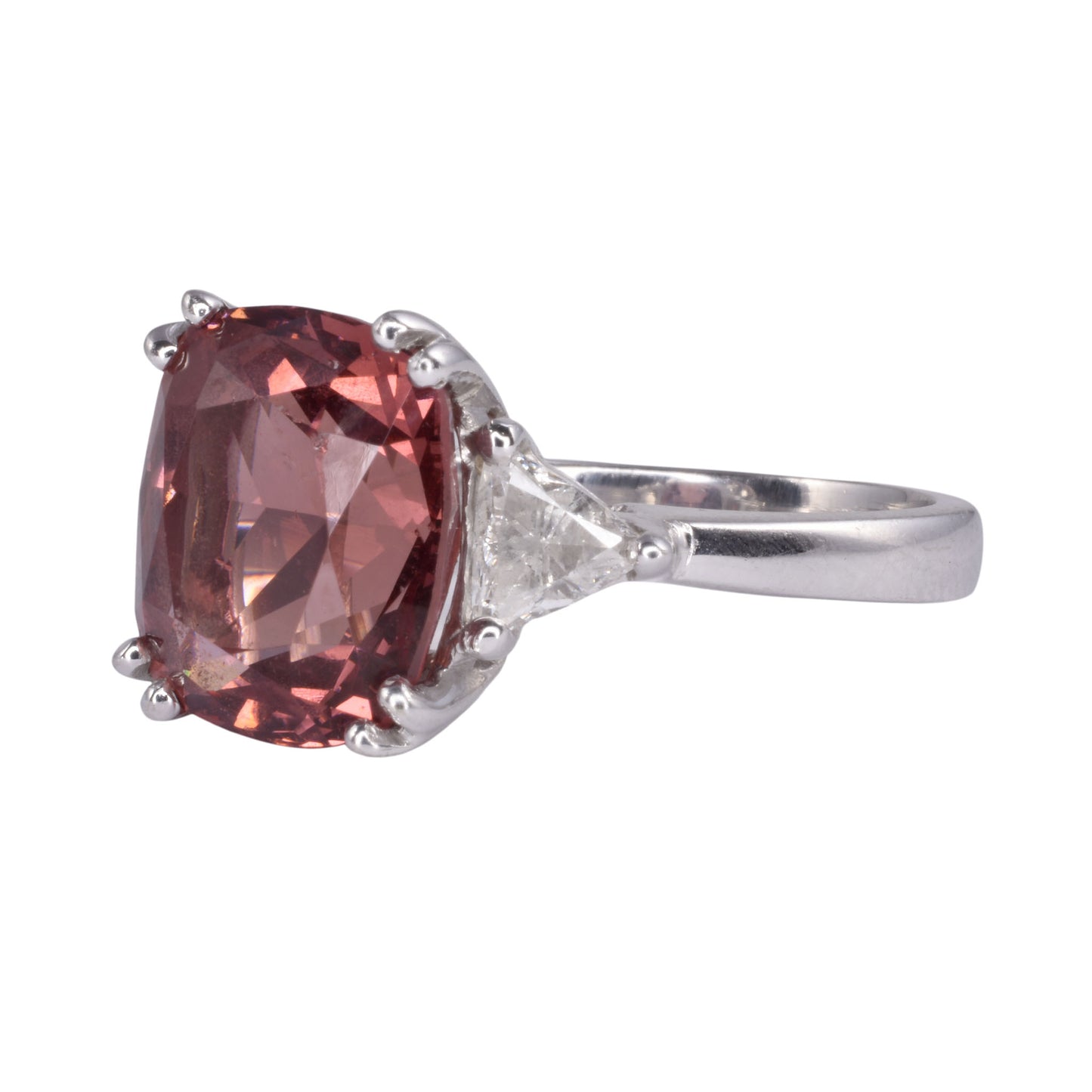 Malaya Garnet White Gold Ring