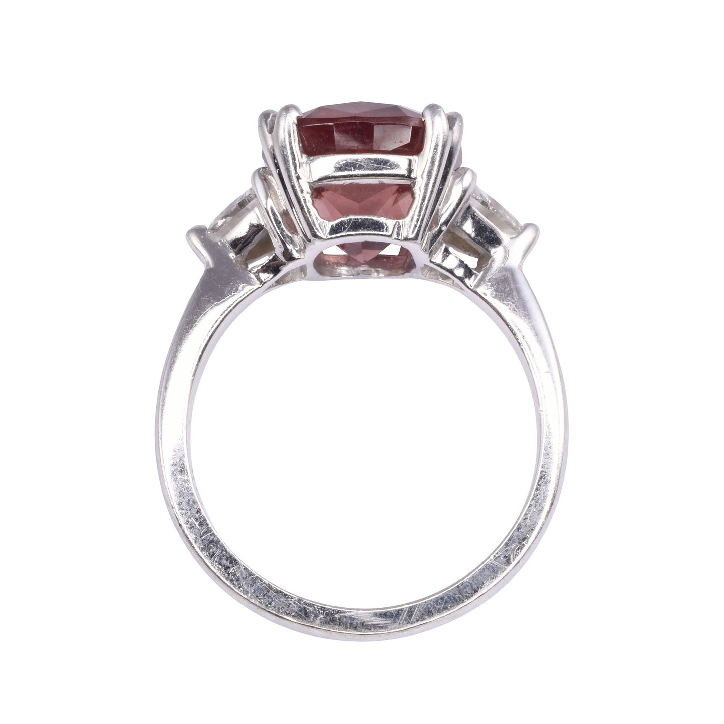Malaya Garnet White Gold Ring