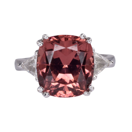 Malaya Garnet White Gold Ring
