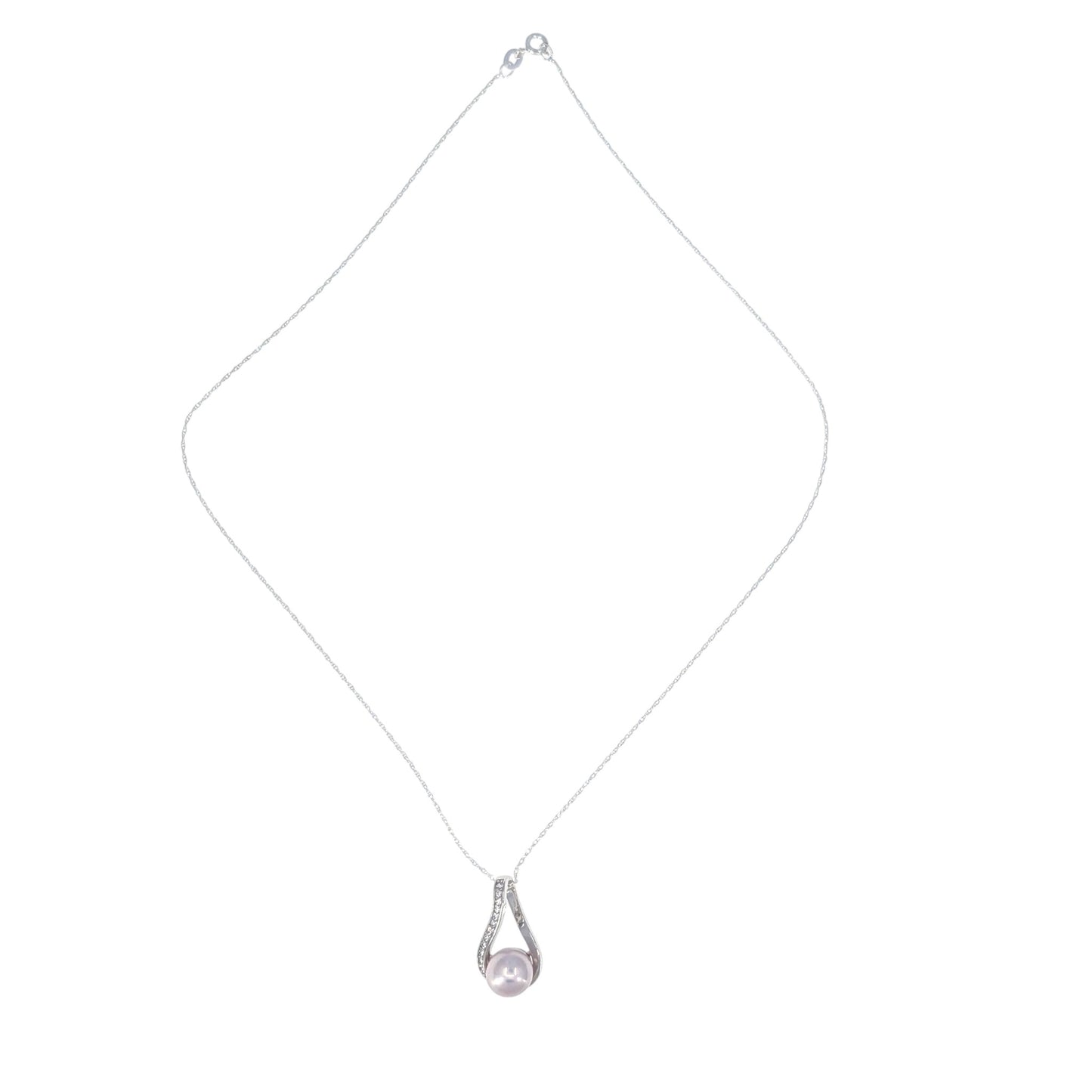 Edison Pearl Sterling Silver Pendant Necklace