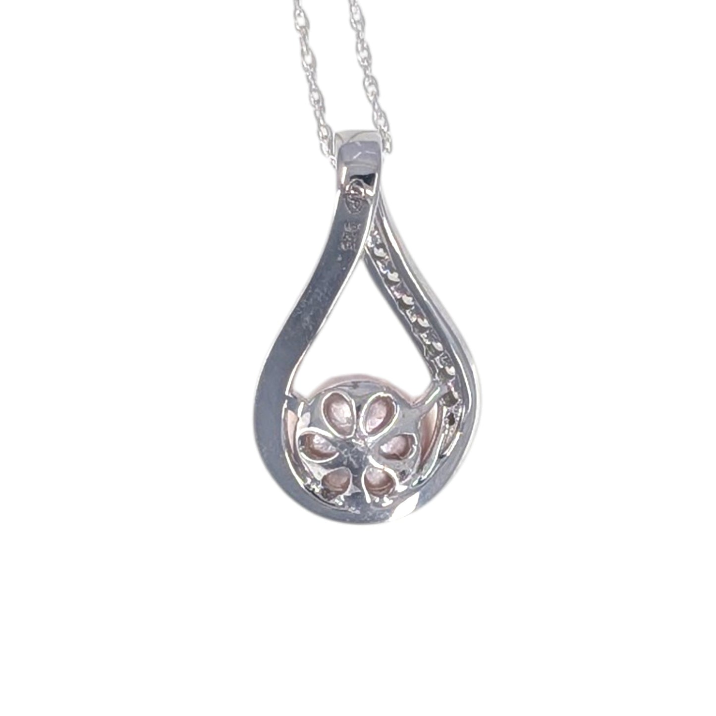 Edison Pearl Sterling Silver Pendant Necklace