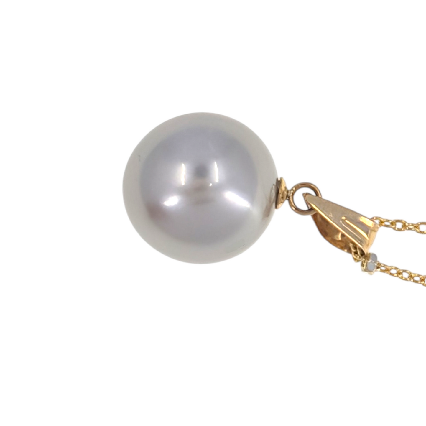 Silver Tahitian Pearl Gold Filled Necklace