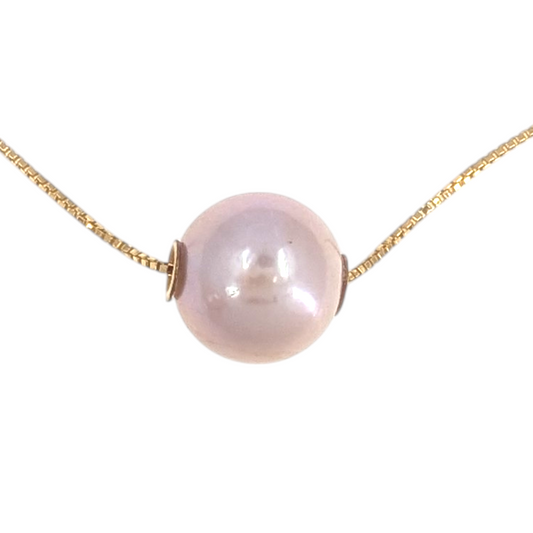 11mm Edison Pearl Slide GF Necklace