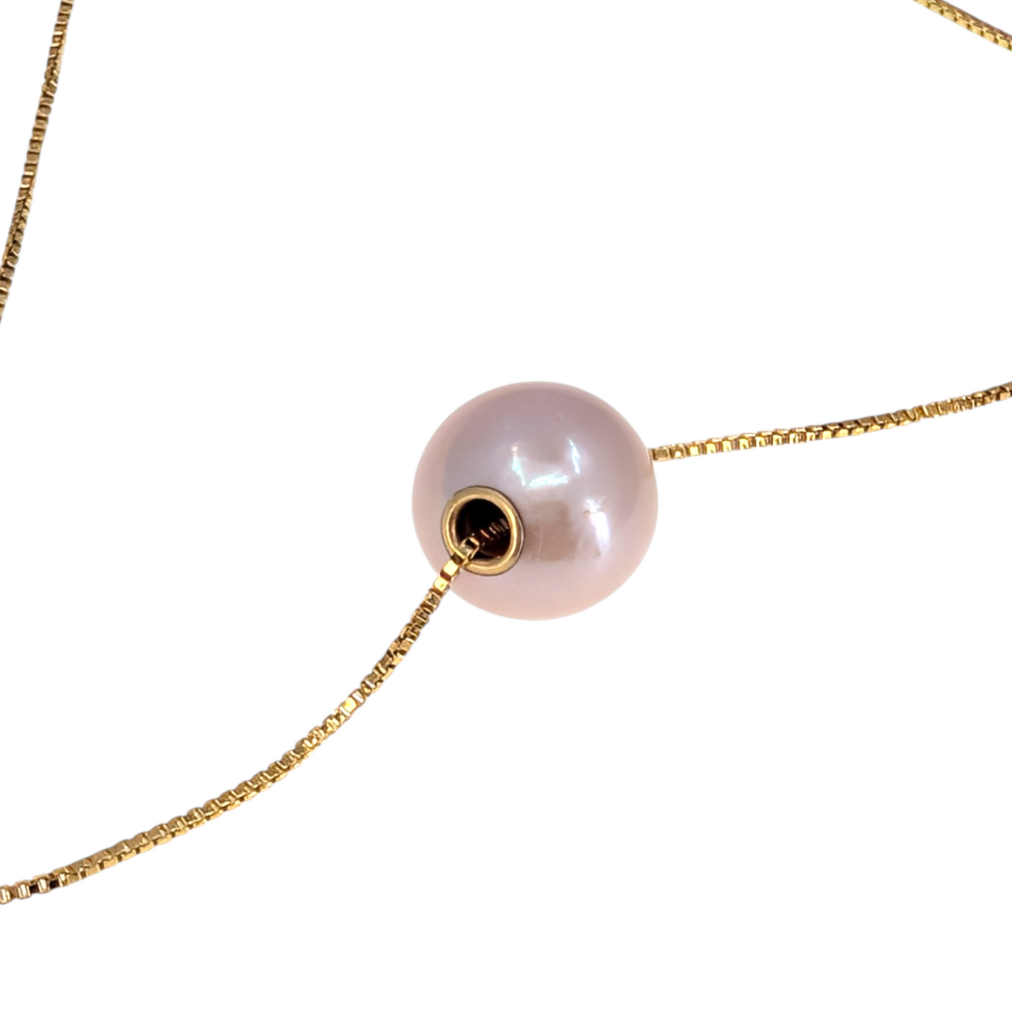 11mm Edison Pearl Slide GF Necklace