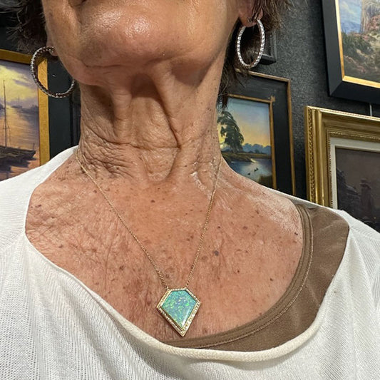 Paul Peterson Lightning Ridge Opal Necklace