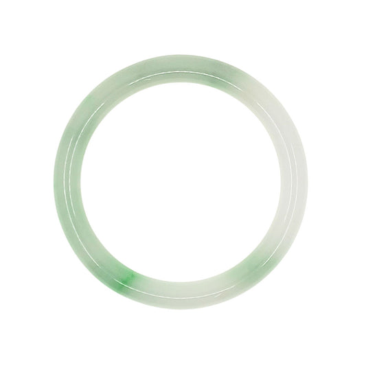 Light Green Solid Jade Bangle Bracelet
