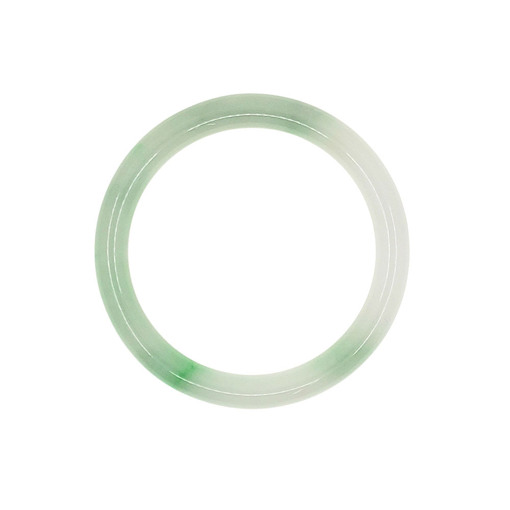 Light Green Solid Jade Bangle Bracelet