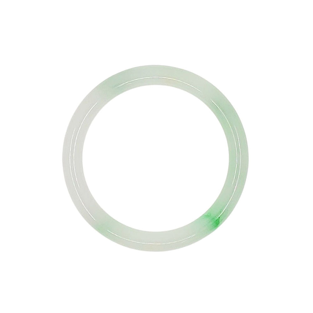 Light Green Solid Jade Bangle Bracelet