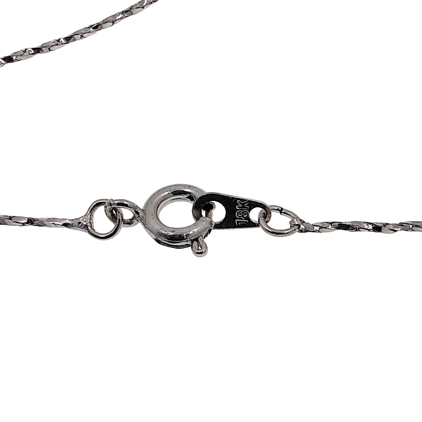 7-8mm Dark Gray Tahitian Pearl Slide 18K White Gold Necklace