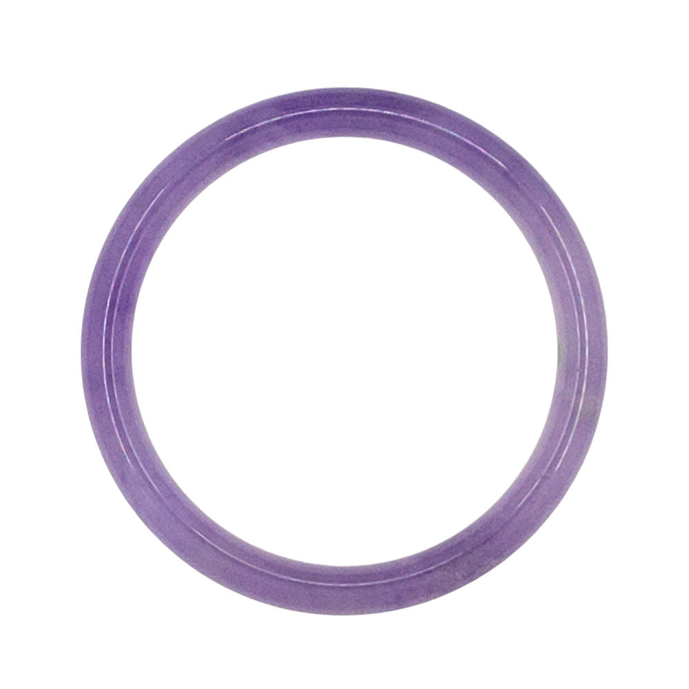 Solid Lavender Jade Bangle Bracelet 59mm