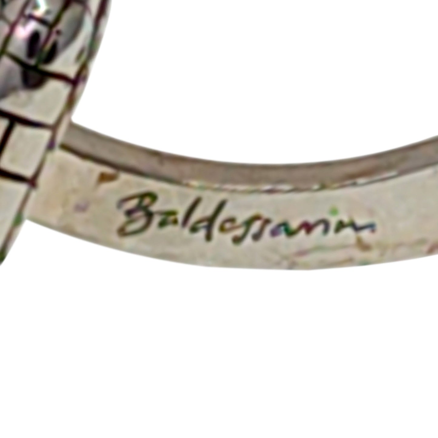 Baldessarini Snake Skin Sterling Silver Cuff Links