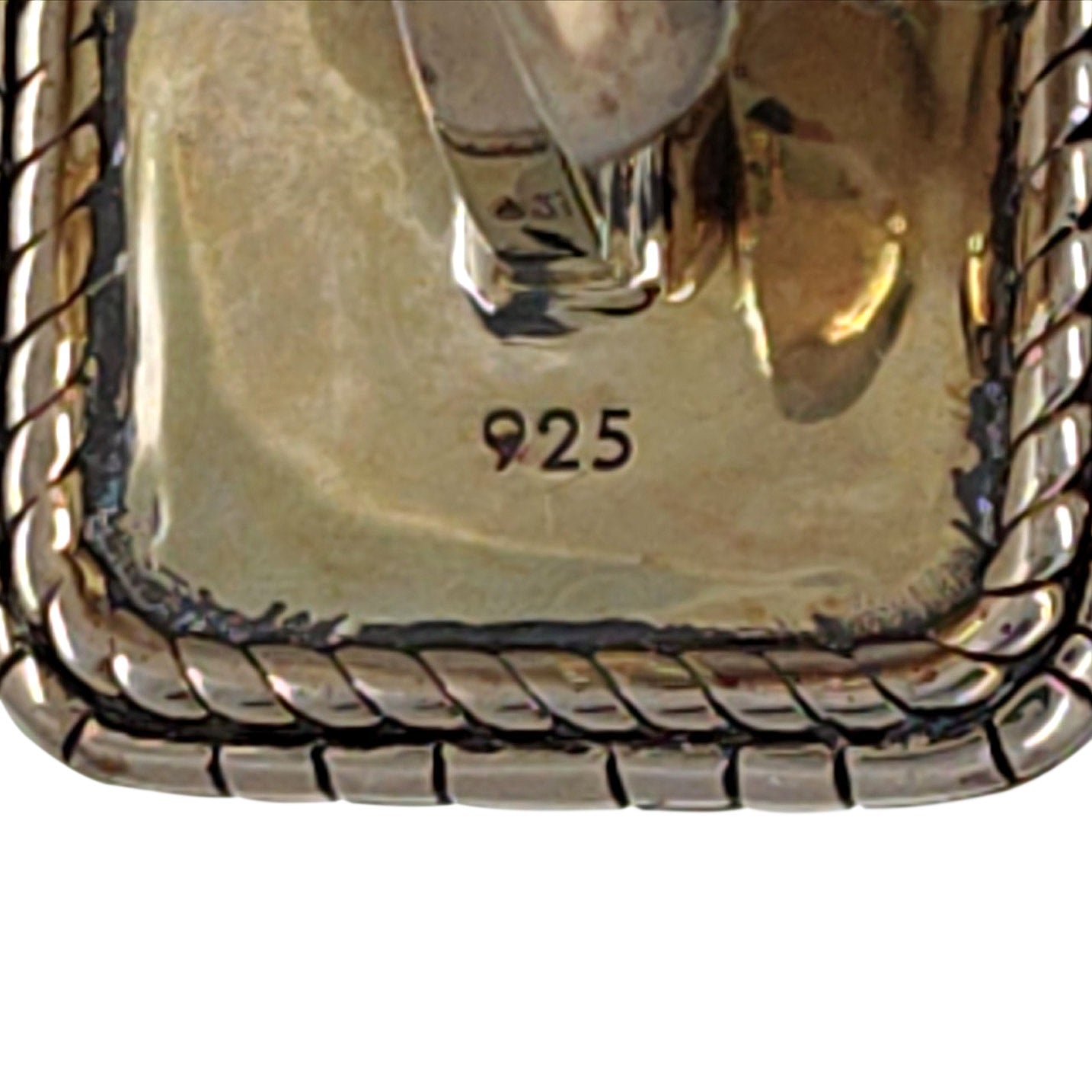 Baldessarini Snake Skin Sterling Silver Cuff Links