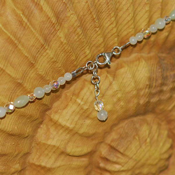 Moss Agate & Quartz Necklace