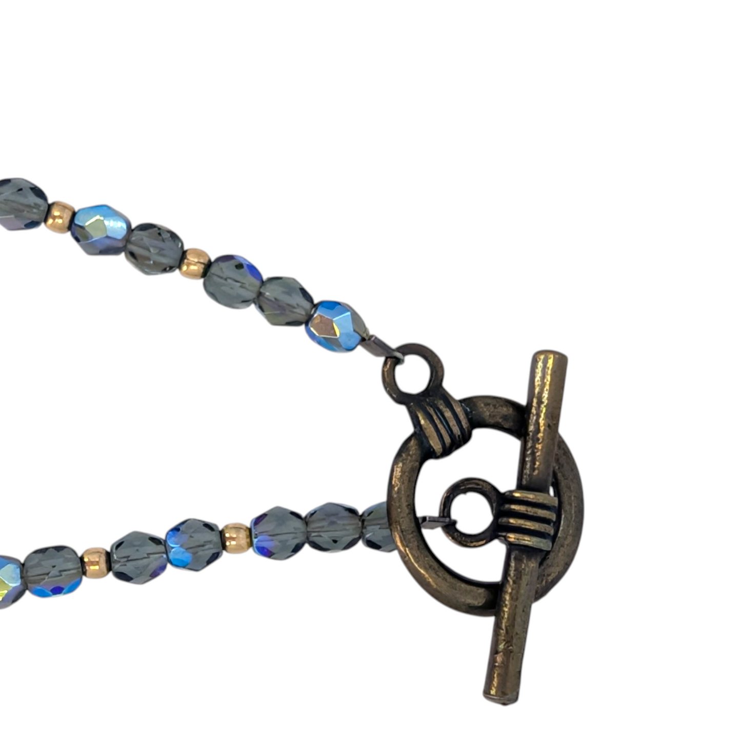 Vintage Enamel Egg Custom Labradorite Necklace