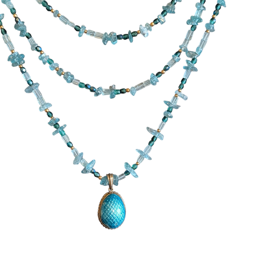 Apatite & Egg Necklace
