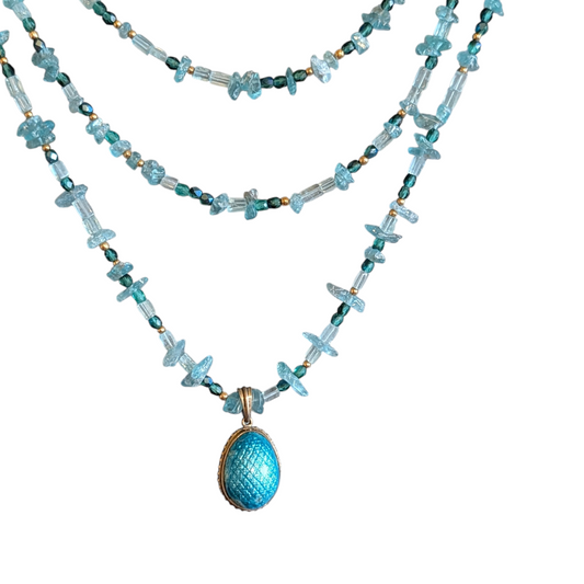 Apatite & Egg Necklace