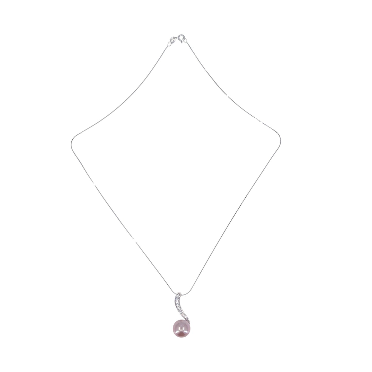 Edison Pearl Sterling Silver Pendant Necklace