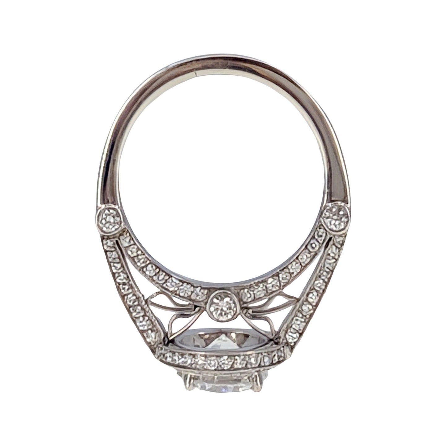 Stardust 18KW Halo Engagement Ring