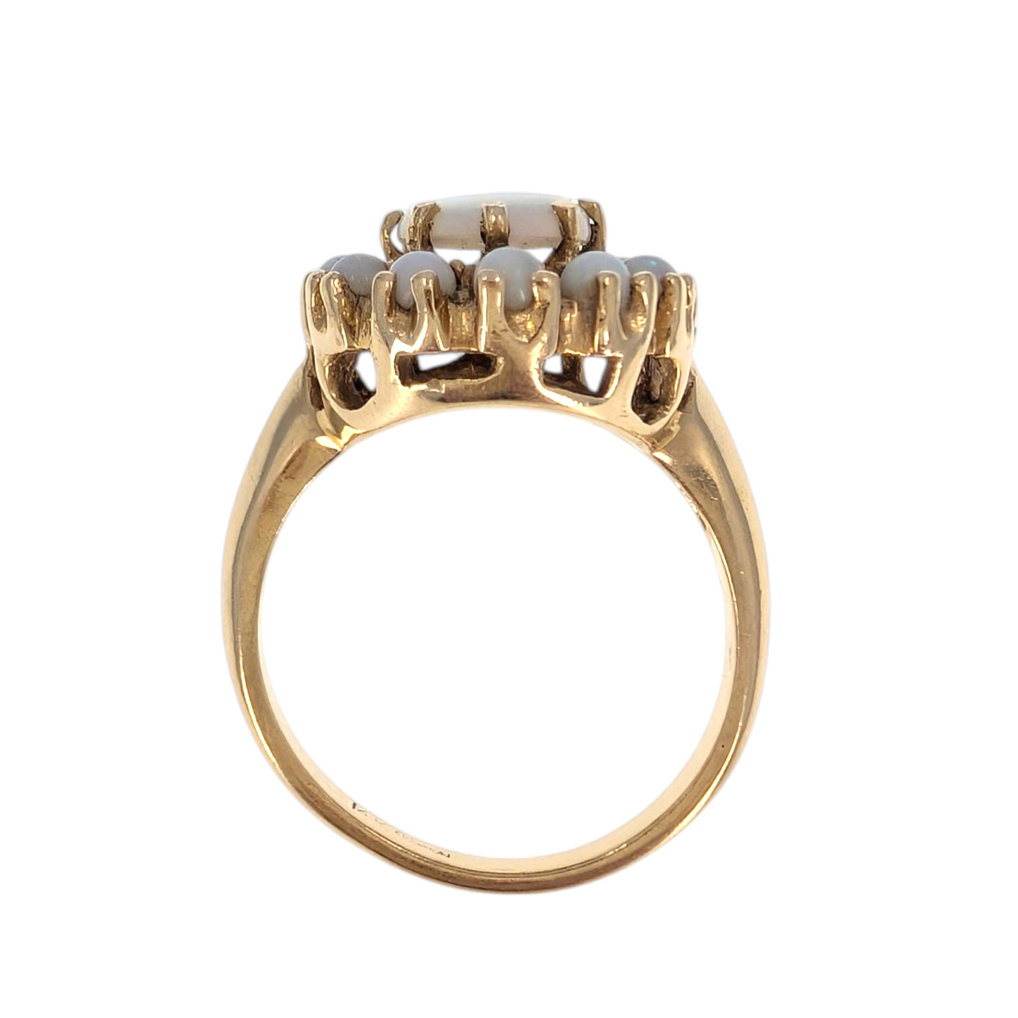 Vintage 14K Opal Ring with Opal Surround