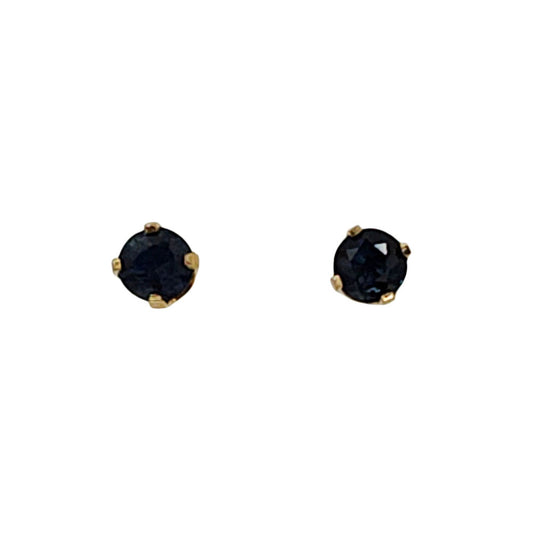 14KY 1 CTW Sapphire Stud Earrings