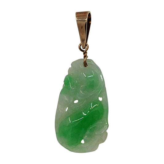 Gumps Carved Jade Pendant