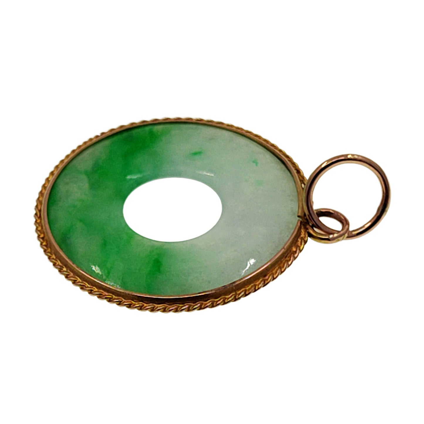 14K Jade Pi Pendant