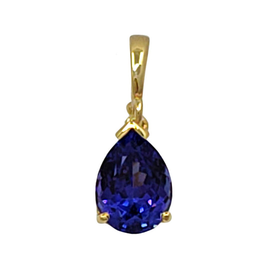 3 Carat Pear Tanzanite Enhancer Pendant
