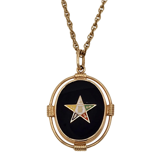 Vintage Masonic Pendant Necklace