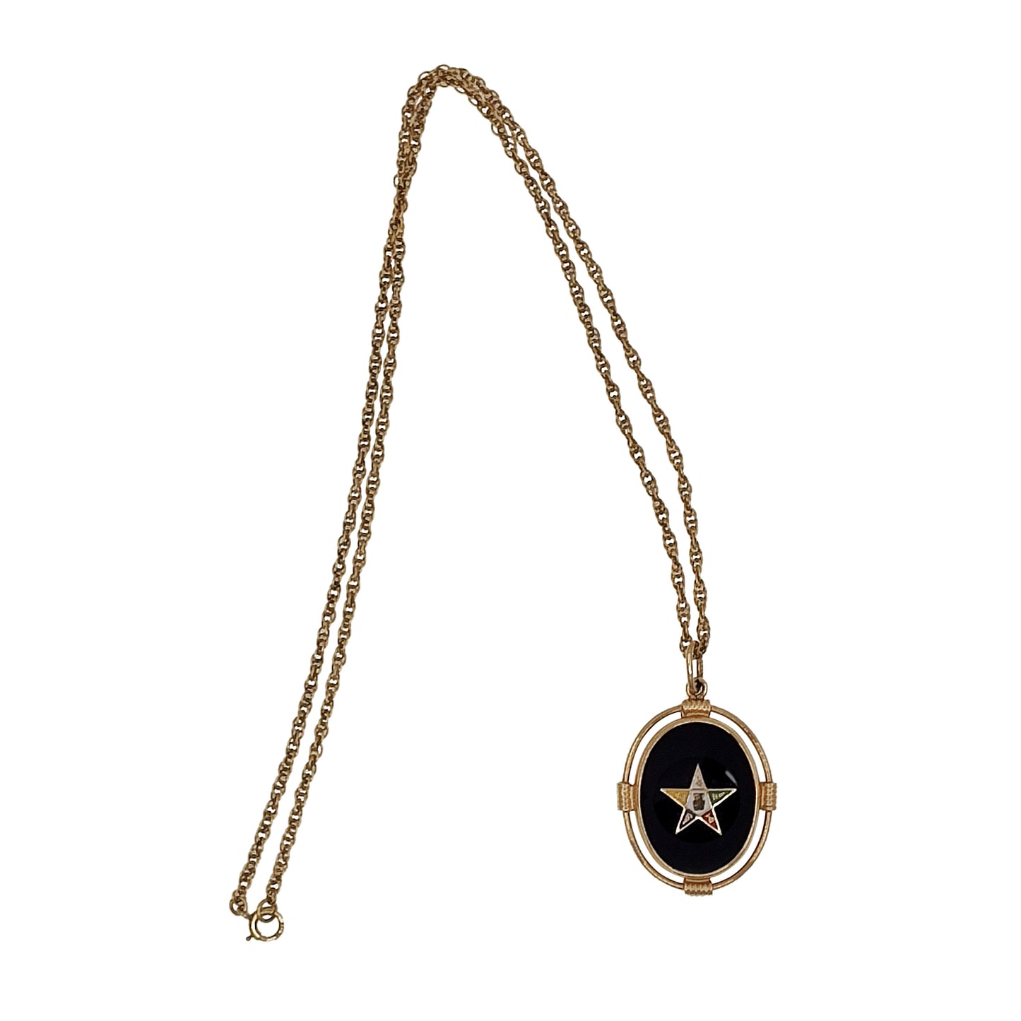 Vintage Masonic Pendant Necklace