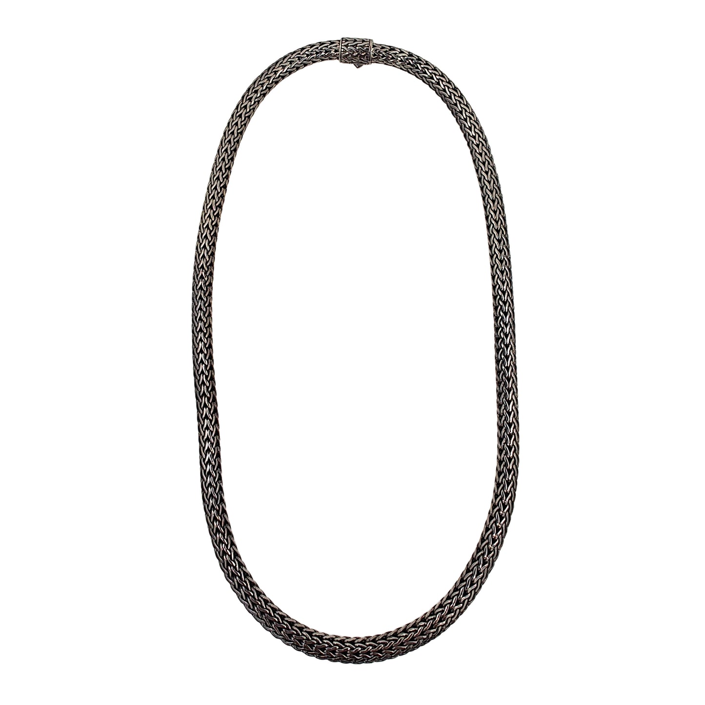 J Hardy Sterling Silver Woven Wheat Chain