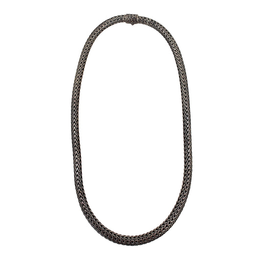 J Hardy Sterling Silver Woven Wheat Chain