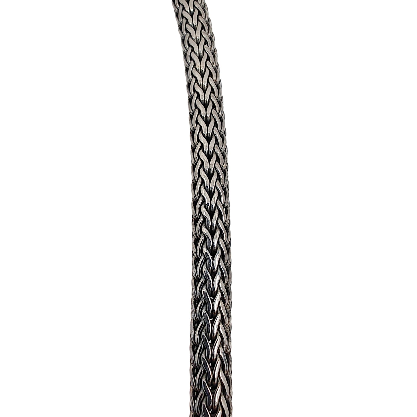 J Hardy Sterling Silver Woven Wheat Chain