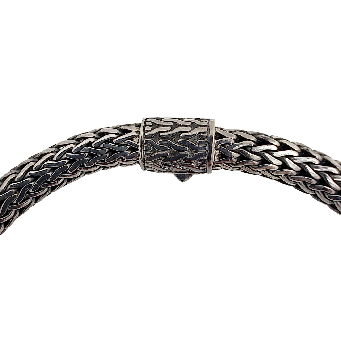 J Hardy Sterling Silver Woven Wheat Chain
