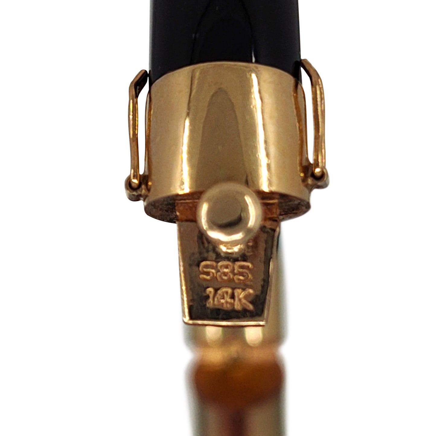 Vintage Gumps Black Jade Hinged Bangle Bracelet