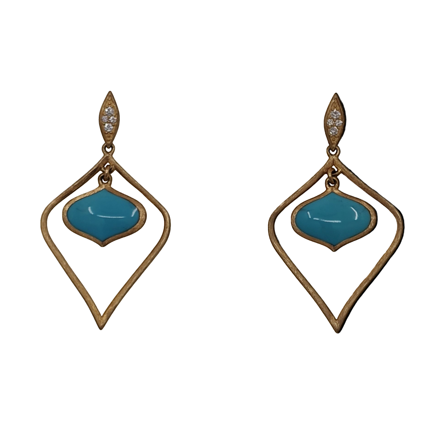 Kabana Turquoise Dangle Earrings