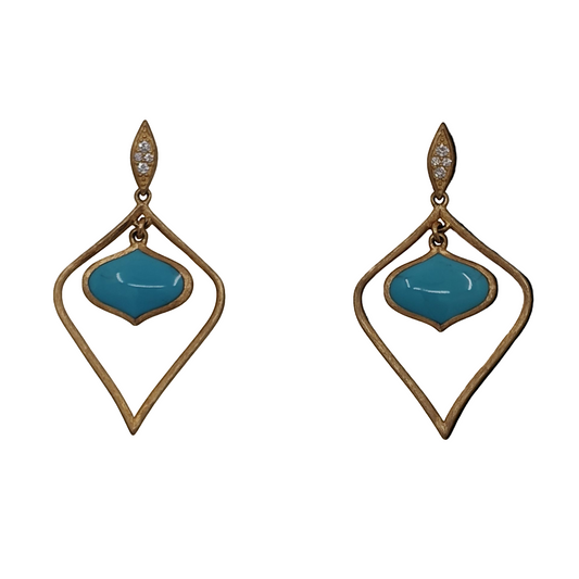 Kabana Turquoise Dangle Earrings